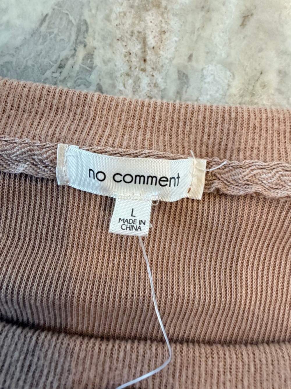 NWT No Comment Western Boots Graphic Sweatshirt Tan Cowgirl Top Large - Picture 5 of 10